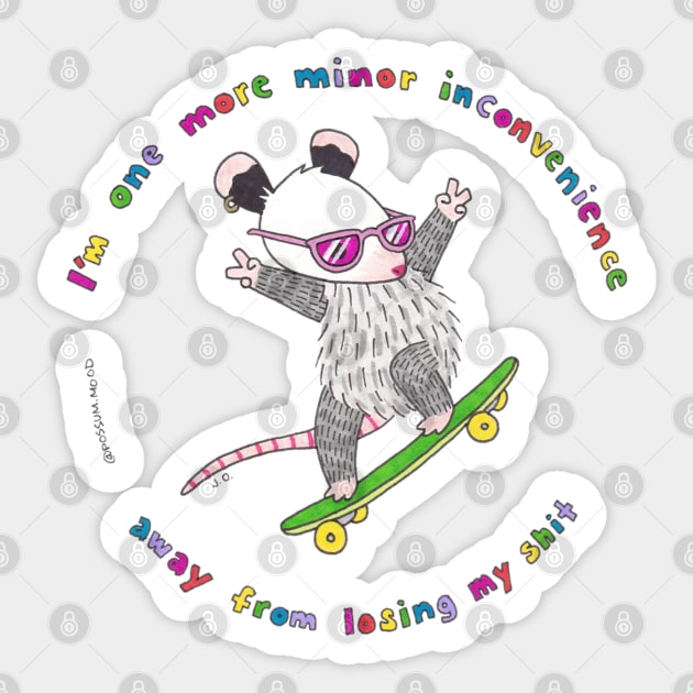 Just One More I STG Sticker by Possum Mood